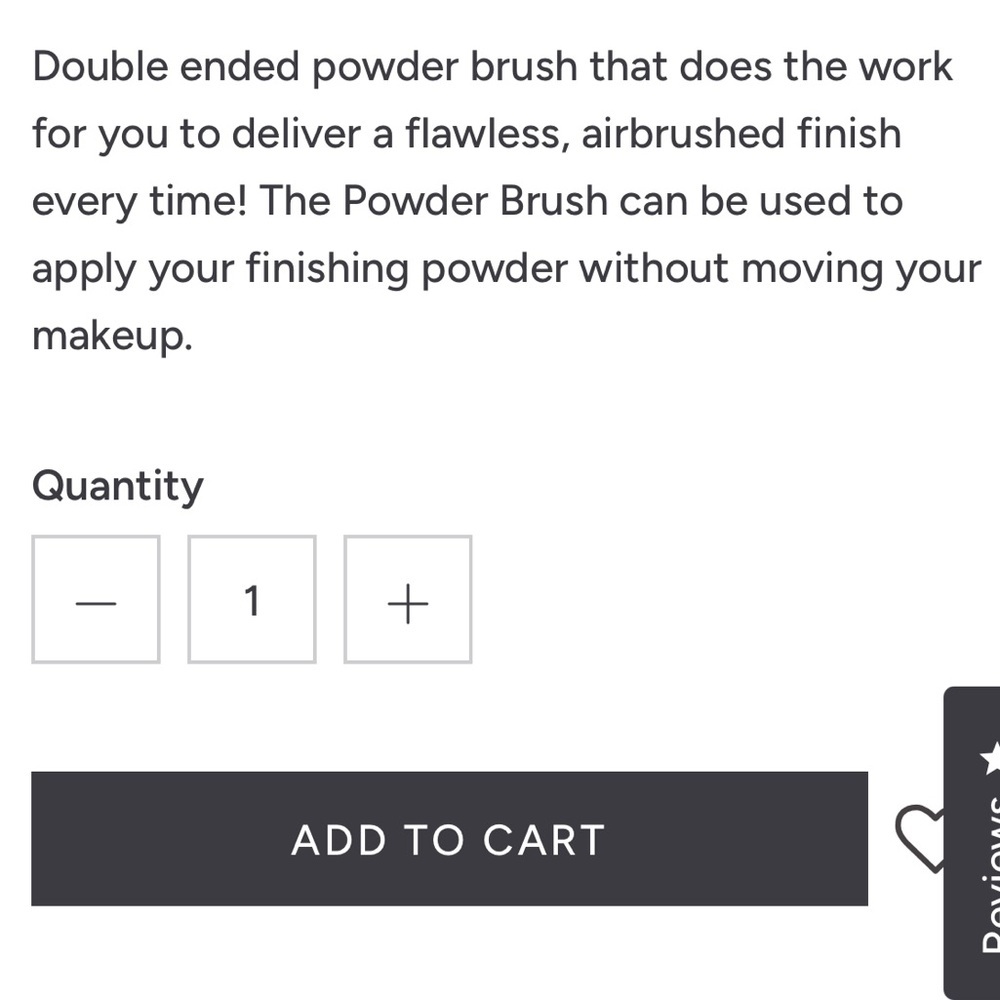 Doll 10 Dual Ended Powder Brush Vegan Makeup Brush New Sealed Ultra Soft - Picture 8 of 9